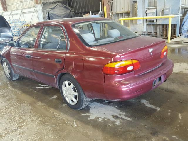 1Y1SK5288XZ416785 - 1999 CHEVROLET GEO PRIZM 红色 照片 3