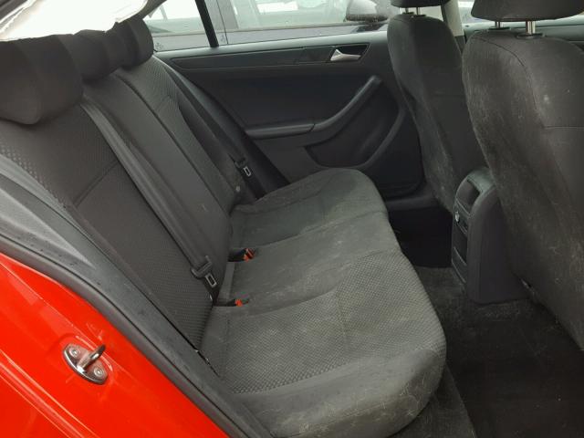 3VW2K7AJ4EM438461 - 2014 VOLKSWAGEN JETTA BASE 红色 照片 6