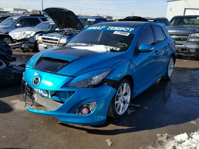 JM1BL1L42C1672967 - 2012 MAZDA SPEED 3 TEAL photo 2