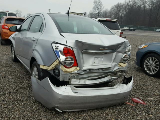 1G1JC5SH9D4116834 - 2013 CHEVROLET SONIC LT SILVER photo 3