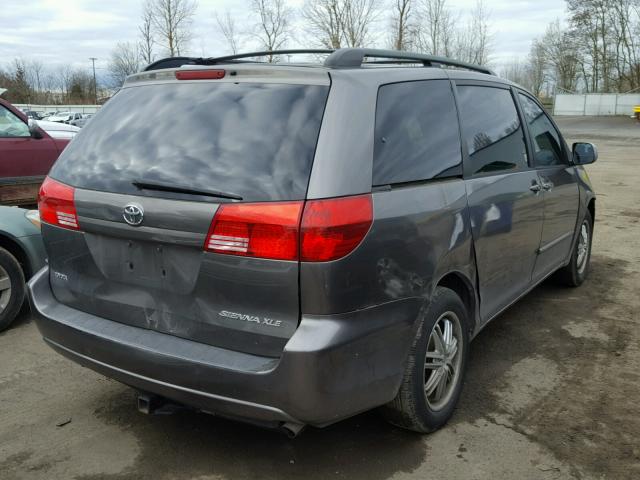 5TDZA22C84S032365 - 2004 TOYOTA SIENNA XLE CHARCOAL photo 4