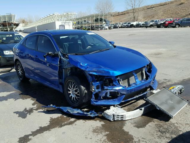 SHHFK7H74HU201412 - 2017 HONDA CIVIC EXL BLUE photo 1