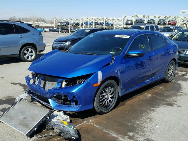 SHHFK7H74HU201412 - 2017 HONDA CIVIC EXL BLUE photo 2