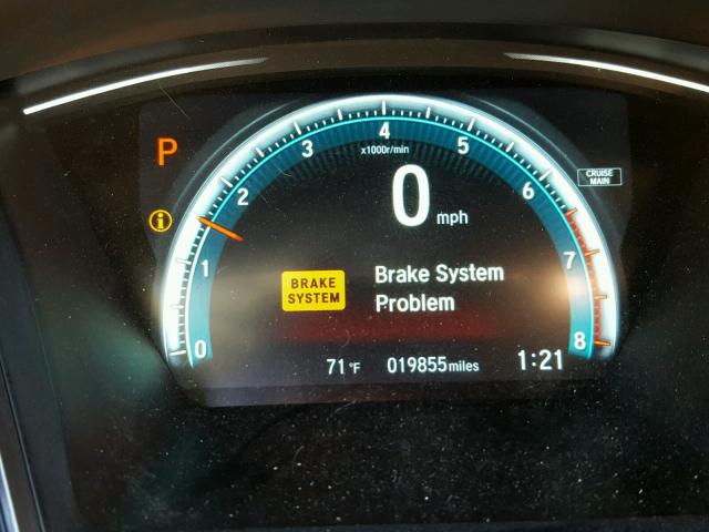 SHHFK7H74HU201412 - 2017 HONDA CIVIC EXL BLUE photo 8