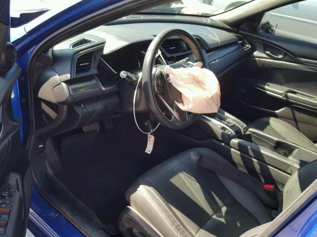 SHHFK7H74HU201412 - 2017 HONDA CIVIC EXL BLUE photo 9