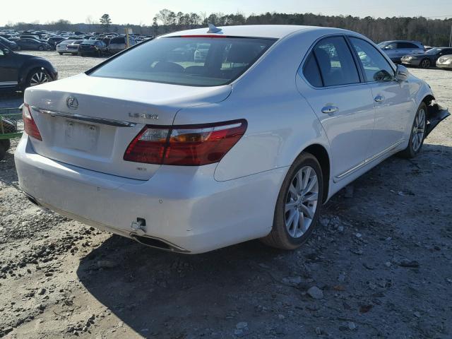 JTHCL5EF5C5013198 - 2012 LEXUS LS 460 WHITE photo 4