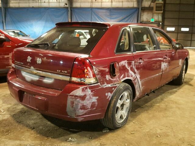 1G1ZU648X5F193270 - 2005 CHEVROLET MALIBU MAX MAROON photo 4