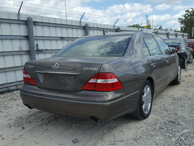 JTHBN36F140159895 - 2004 LEXUS LS 430 BEIGE photo 4