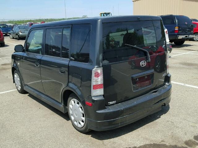 JTLKT324464089904 - 2006 TOYOTA SCION XB BLACK photo 3