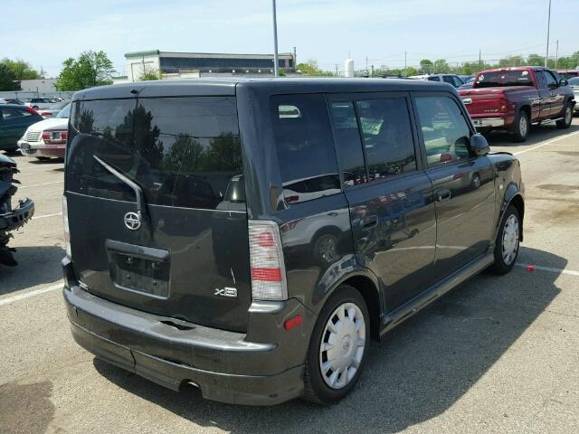 JTLKT324464089904 - 2006 TOYOTA SCION XB BLACK photo 4