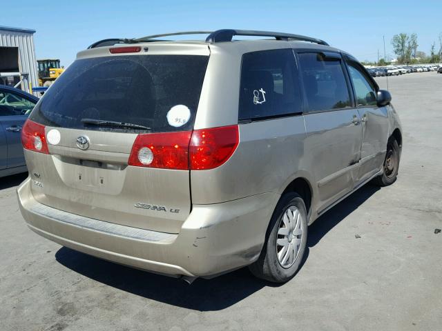 5TDZA23C06S469701 - 2006 TOYOTA SIENNA CE TAN photo 4