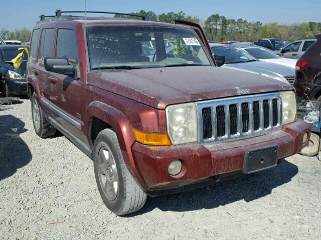 1J8HH48P37C700018 - 2007 JEEP COMMANDER ბურგუნდია ფოტო 1