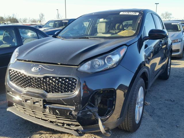 KNDPM3AC5H7229595 - 2017 KIA SPORTAGE L BLACK photo 2