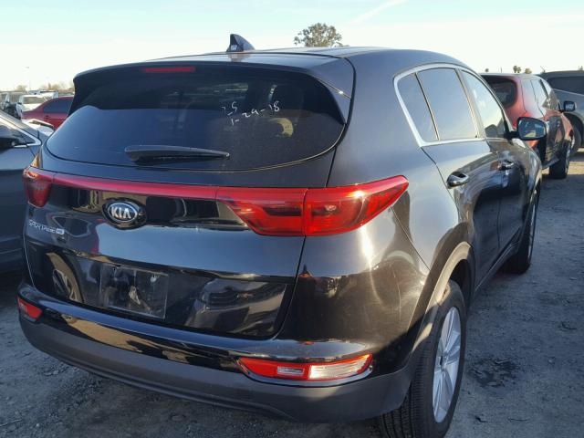 KNDPM3AC5H7229595 - 2017 KIA SPORTAGE L BLACK photo 4