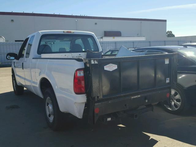 1FTNX20528ED06737 - 2008 FORD F250 SUPER WHITE photo 3