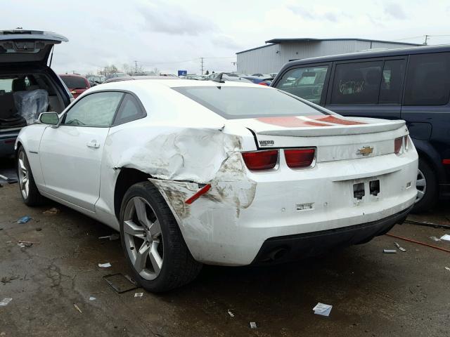 2G1FC1ED7B9133181 - 2011 CHEVROLET CAMARO LT WHITE photo 3