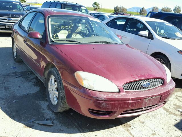 1FAFP56U57A141105 - 2007 FORD TAURUS SEL BURGUNDY photo 1