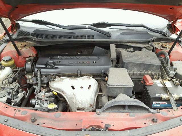 4T1BE46KX7U104309 - 2007 TOYOTA CAMRY NEW RED photo 7