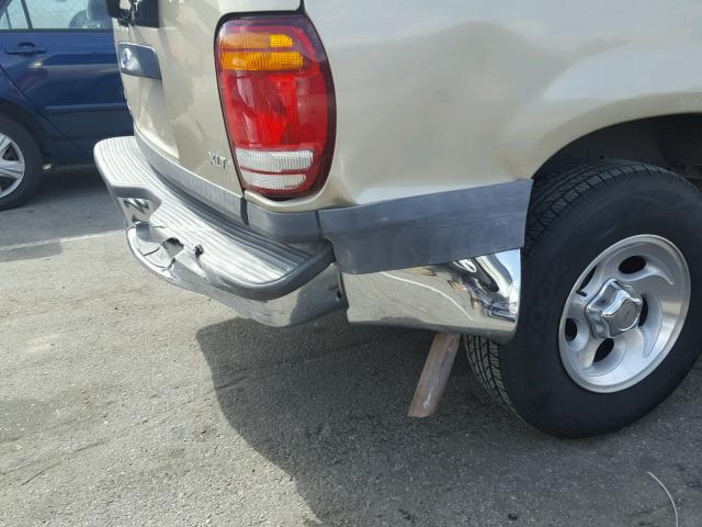 1FMZU32E7XZA20138 - 1999 FORD EXPLORER GOLD photo 9