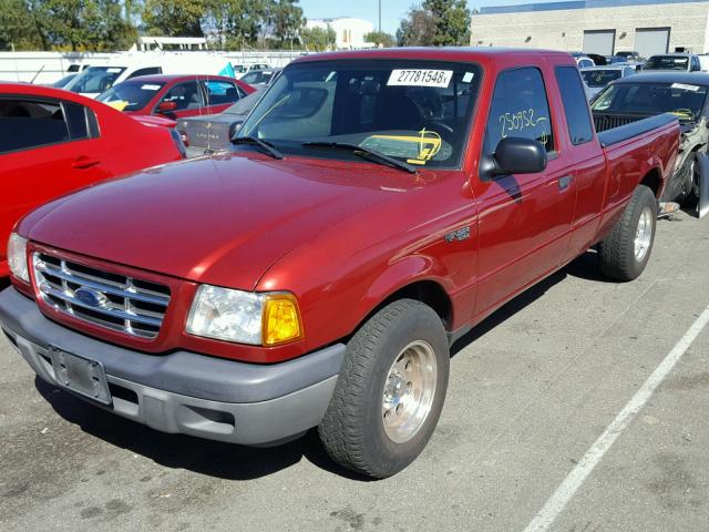 1FTYR14V93PB42377 - 2003 FORD RANGER SUP RED photo 2