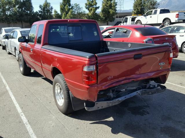 1FTYR14V93PB42377 - 2003 FORD RANGER SUP RED photo 3