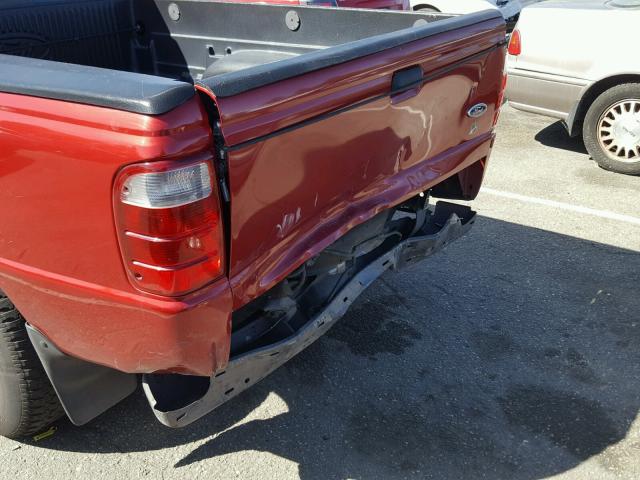 1FTYR14V93PB42377 - 2003 FORD RANGER SUP RED photo 9