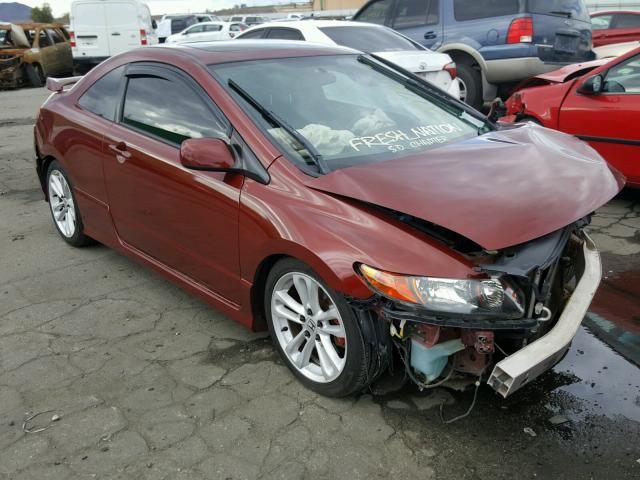 2HGFG21596H701590 - 2006 HONDA CIVIC SI BURGUNDY photo 1