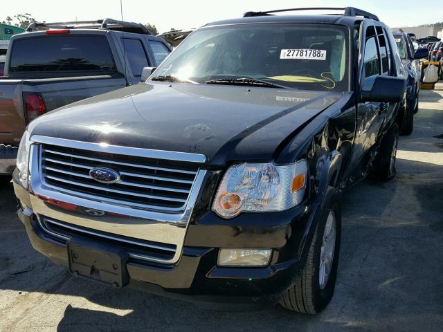 1FMEU6DE6AUA11903 - 2010 FORD EXPLORER X BLACK photo 2