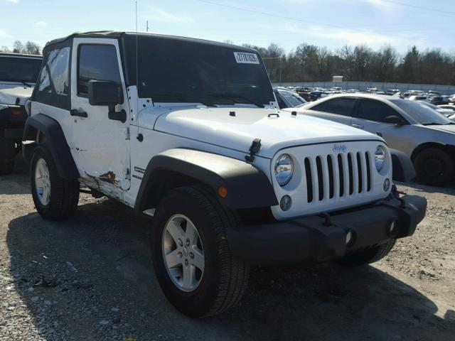 1C4AJWAG5FL769245 - 2015 JEEP WRANGLER S WHITE photo 1