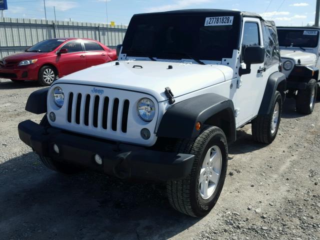 1C4AJWAG5FL769245 - 2015 JEEP WRANGLER S WHITE photo 2