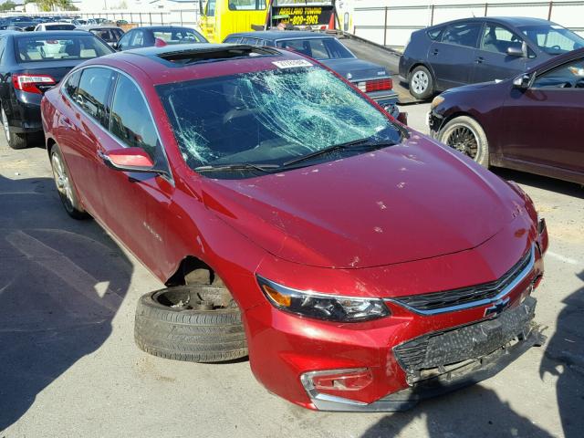 1G1ZH5SX2HF196760 - 2017 CHEVROLET MALIBU PRE MAROON photo 1