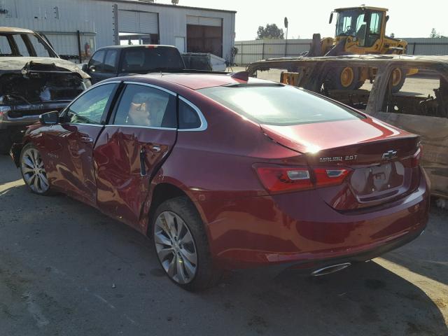 1G1ZH5SX2HF196760 - 2017 CHEVROLET MALIBU PRE 栗色 照片 3