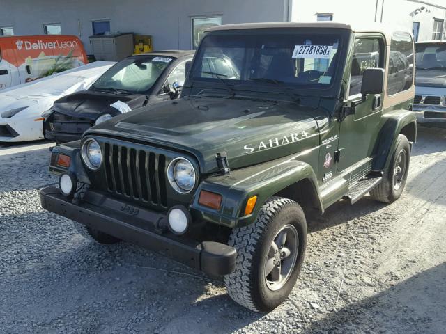 1J4FY49S2VP479397 - 1997 JEEP WRANGLER / GREEN photo 2