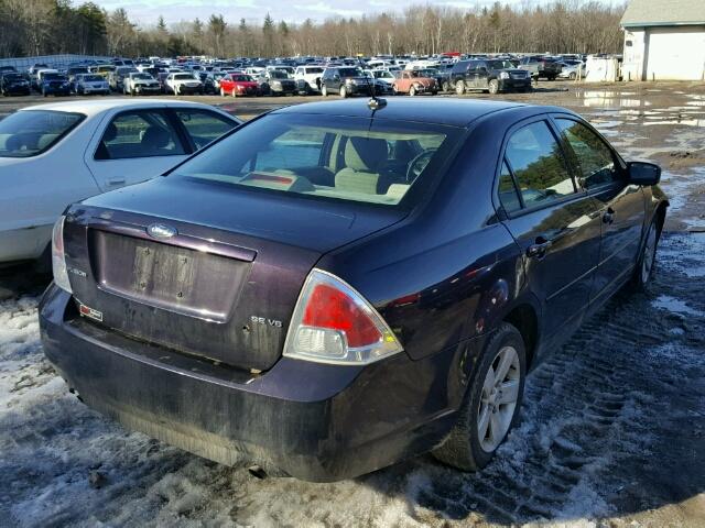 3FAHP07197R221545 - 2007 FORD FUSION SE PURPLE photo 4