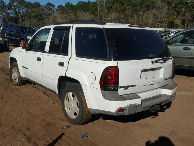 1GNDS13S032369147 - 2003 CHEVROLET TRAILBLAZE WHITE photo 3