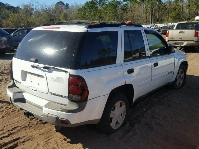 1GNDS13S032369147 - 2003 CHEVROLET TRAILBLAZE WHITE photo 4