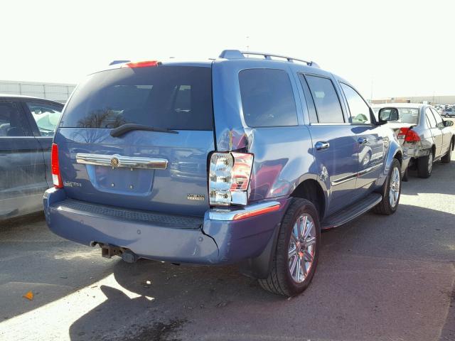 1A8HW58237F500920 - 2007 CHRYSLER ASPEN LIMI BLUE photo 4