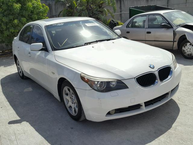 WBANA53524B852803 - 2004 BMW 525 I WHITE photo 1