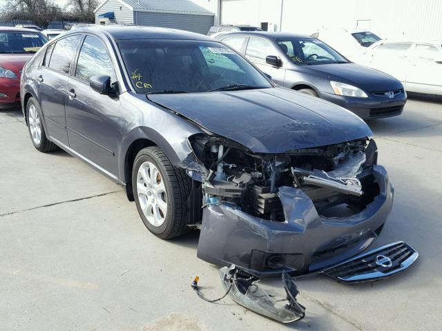 1N4BA41E38C811573 - 2008 NISSAN MAXIMA SE GRAY photo 1