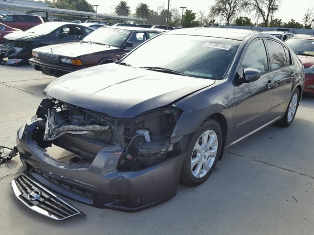 1N4BA41E38C811573 - 2008 NISSAN MAXIMA SE GRAY photo 2