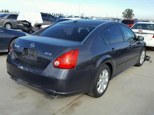 1N4BA41E38C811573 - 2008 NISSAN MAXIMA SE GRAY photo 4