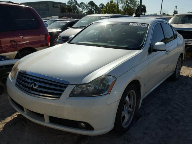 JNKBY01E57M402593 - 2007 INFINITI M45 BASE WHITE photo 2