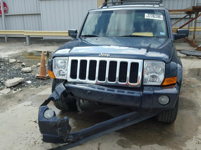 1J4RG4GK1AC127884 - 2010 JEEP COMMANDER BLUE photo 9