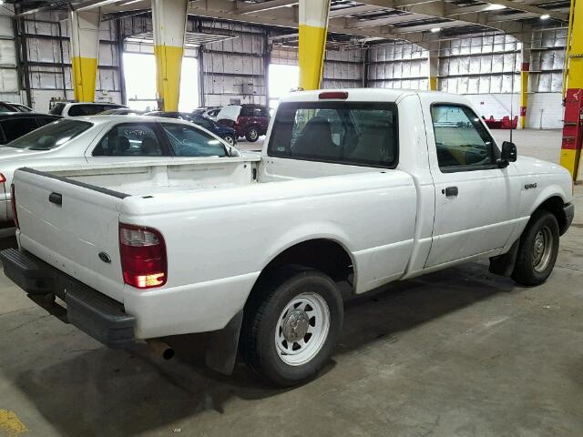 1FTYR10CX1PA15462 - 2001 FORD RANGER WHITE photo 4