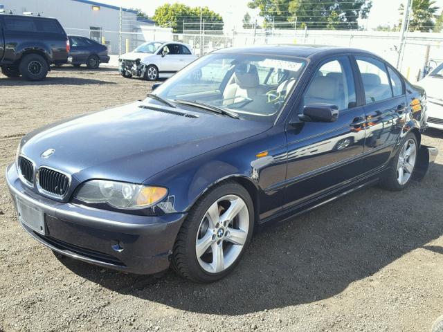 WBAET374X4NJ46256 - 2004 BMW 325 I BLUE photo 2