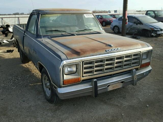 1B7GD14W1FS704566 - 1985 DODGE D-SERIES D BLUE photo 1