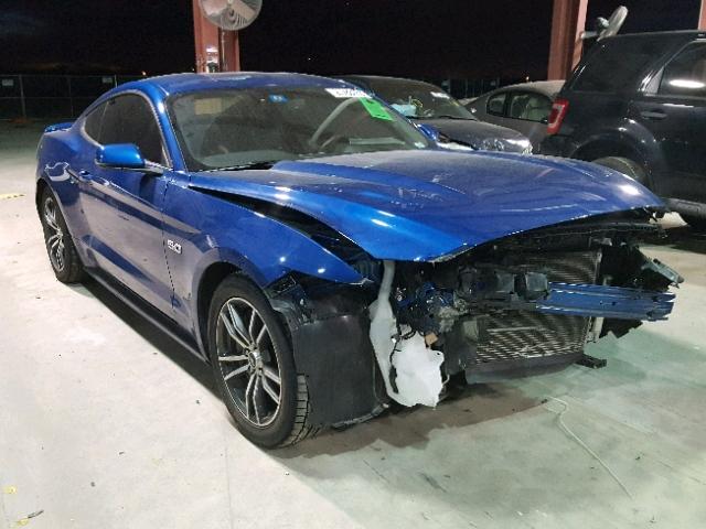1FA6P8CF2H5281050 - 2017 FORD MUSTANG GT BLUE photo 1