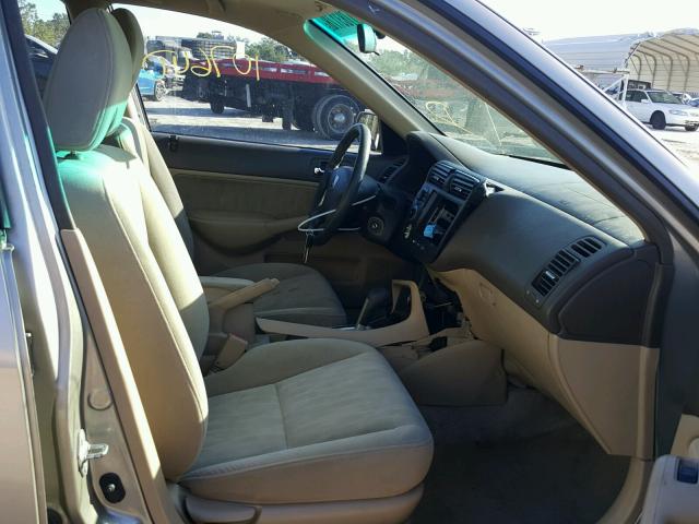 2HGES26733H556353 - 2003 HONDA CIVIC EX ოქროსფერი ფოტო 5