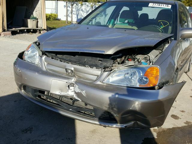 2HGES26733H556353 - 2003 HONDA CIVIC EX ოქროსფერი ფოტო 9