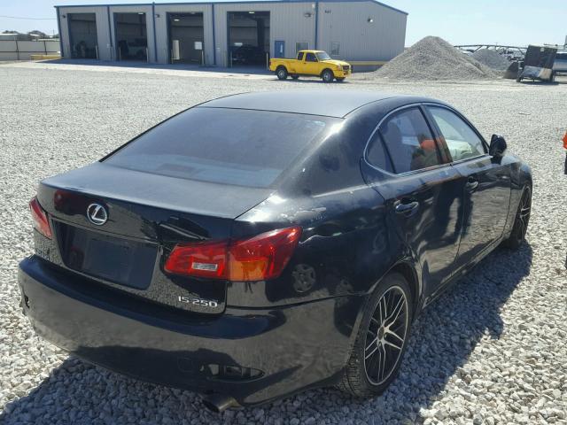 JTHBK262462016043 - 2006 LEXUS IS 250 BLACK photo 4